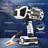 Portable Electric Welding Machine,110V Portable Welder Handheld with IGBT Inverter 5 Variable Current Adjustment,Portable ARC Welder Gun, Fits for 3/32" Wire Rods (Grey)-Free Shipping